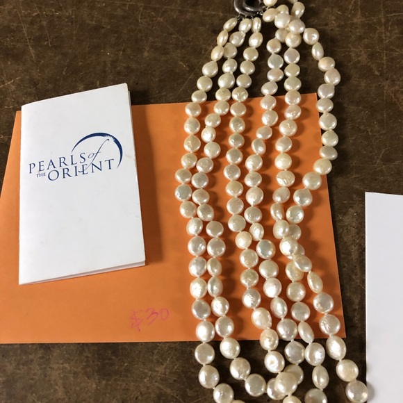 Double string of cultured pearls - Picture 3 of 4